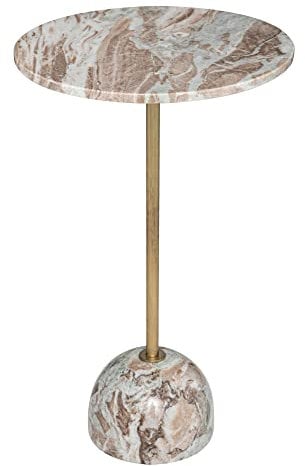 Atmosphera - Table d'appoint Nema - marbre et métal