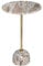 Atmosphera - Beistelltisch Nema Marmor und Metall - Beige