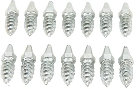 Radbolzen 50 Stück Rad-Reifen-Stollen, Rutschfest, Starker Halt, Schneereifen-Spikes für Lader, Kompaktlader, Traktor, Gabelstapler, Motorrad