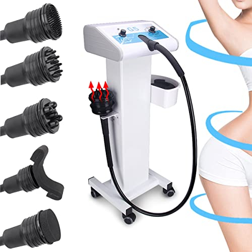 WOLWES G5 Vibrations-Massagegerät zur Körperformung mit Standtisch, 5-in-1-Fettverbrennungsmaschine, Hautstraffungsmaschine, Muskelentspannung, Ganzkörpermassagegerät