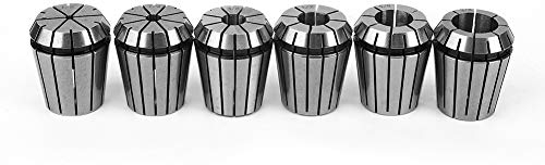 Qyebavge 6-teiliges Spannfutter, Präziser Federsatz, CNC-Gravierfräsmaschine, Industriezubehör ER32