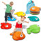 TERRAMUS Balance Stepping Stones for Kids, 6PCS Non-Slip Sensory Stones for Obstacle Course Indoor&Outdoor, Toddlers Sensory Play Equipment Toy Improve Coordination&Strength, Gift for Boys Girls 3+