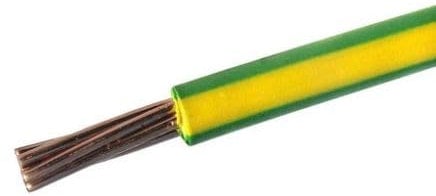 10.0mm 10mm 6491X Green Yellow Earth Cable Wire Wiring Bonding Earthing ***SOLD PER METRE***