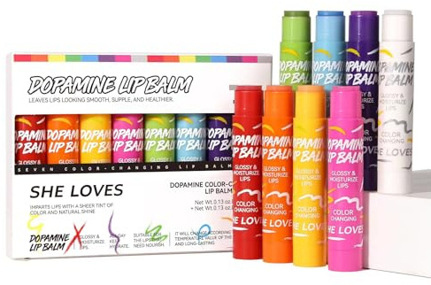 8PCS Tinted Lip Balm with Vaseline, 8 Colored Lip Balm Set, Natural Plumping Lip Balm Pack, Girls’ PH Lip Balm Bulk, Small Gifts Lipstick Sets For Women, Hydrating Lip Tint Balm, Soft Chap Sticks Pack