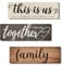 3-Piece Hanging Wooden Signs - 'This is Us' Wall Decor for Home & Dining Room