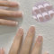 Boloshine UV Gel Nagelfolien, 20 Stück Nagelaufkleber Nagelsticker Halb Ausgehärtete Selbstklebend Gel Nail Stickers Aufkleber Nail Art Stickers DIY für Damen Mädchen (Französische Einfachheit)