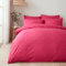 Appletree - Parure de lit Rose Vif - Parure de lit Super King Size (260 x 220 cm) - Rose Vif uni - 100% Coton - Parure de lit aux Couleurs Vives Fluo - Housse de Couette Lumineuse