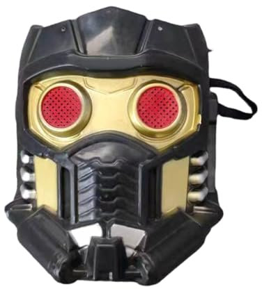 OFKAFEZV Masque en latex pour Halloween Casque Halloween Masque fête de luxe Noir Halloween Costume Cosplay Carnaval Fête Accessoires Enfants