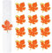 Serviettenringe aus Ahornblatt, Herbst-Metall-Serviettenring, Ahornblätter, Serviettenhalter, Schnalle für Erntedankfest, Erntezeit, Party, Herbst, Esstischdekoration, 12 Stück