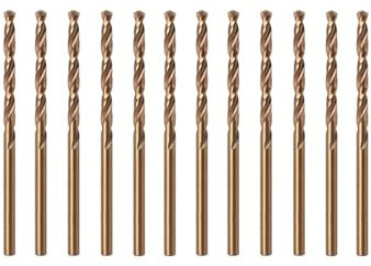 Misuyue Juego de brocas de cobalto al 8 %, brocas de metal de 2,2 mm, 12 brocas helicoidales HSS M42 de carburo para metal, acero inoxidable, aluminio duro, brocas para madera