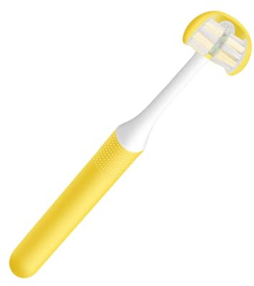 COLLBATH 3-seitige Wrap-zahnbürste - Handzahnbürste Für Erwachsene - Mundpflegebürste - Zahnreinigung - Für