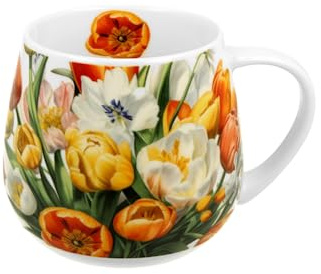 DUO Flowers Classic Fassbecher 430 ml TULIPS New Bone China Porzellan