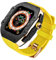 BCMCBV Adecuado para Apple Ultra 8 de 49 mm, kit de modificación de fibra de carbono, correa de fluoroelastómero, para iWatch S8/7/6 de 45 y 44 mm Series Watch Strap de repuesto, 45mm, Ágata