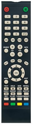 ALLIMITY Mandos a Distancia Compatible con Nevir LED LCD TV NVR-7423-32HD-N NVR-7420-42HD-N NVR742332HDN NVR742042HDN