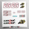 Stickersland - Kit adesivi Luca Salvadori 23 moto adesivo Like a Sir stickers | Vinile Adesivo FACILE APPLICAZIONE Stampa UV |