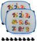 WTZWYFWJ 2 Piezas Parasol Coche Bebe,Negro Parasol Coche Infantil, para Proteger del Sol a Bebés y Mascotas-Números