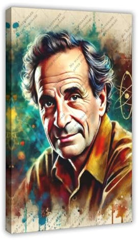 ZYGNBHL Richard_Feynman Poster, geeignet für Zuhause, Raumdekoration, Geschenke, 40 x 60 cm