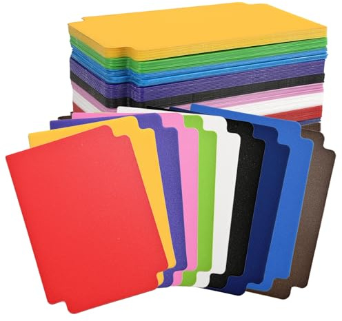 Kartentrenner 60 Stück 95 x 70mm Trennkarten Plastik Kartenteiler Kunststoff Standardgröße Kartentrenner Trenner Karte für Sport