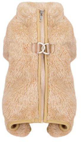 Izefia Hund Pullover Kleidung Fleece Wolle Onesie Winter Warm Schweiß Hemd 4 Beine Pyjama Trendy Haustier Gesicht Muster Pullover für Kleinen Hund Mittlere Katze