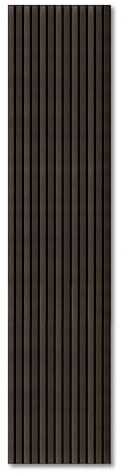 Vivodo Akustikpaneele | Farbe: Eiche Dunkelbraun | Wandpaneele in verschiedenen Formaten | Deko Wohnzimmer | Wanddeko in Holz | Akustik Paneele Wand | Lamellenwand (60 x 60 cm - 1 Stk.)