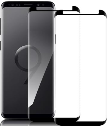 Three-Tree Schutzfolie für Panzerglas für Samsung Galaxy S9, 9H Härte Folie, Keine Blasen,3D-Volle Bedeckung Gehärtetes Glas,Anti-Kratzen,HD Klar Displayschutz (2 Stück) für Samsung Galaxy S9