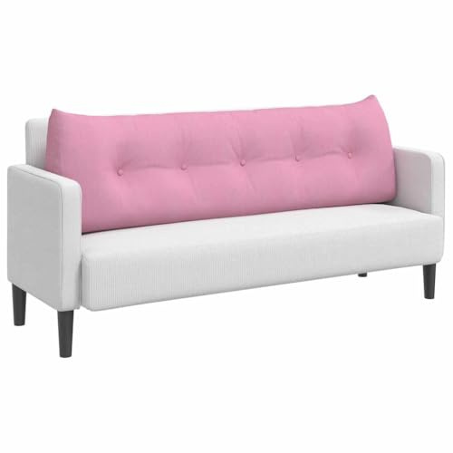 vidaXL Rücken Kissen Rosa 160 x 24 x 50 cm Stoff