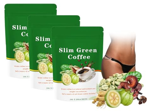 Café Adelgazante Instantáneo Natural A Base De Hierbas: Bebida De Café For Quemar Grasa Y Controlar El Peso.(3PC)