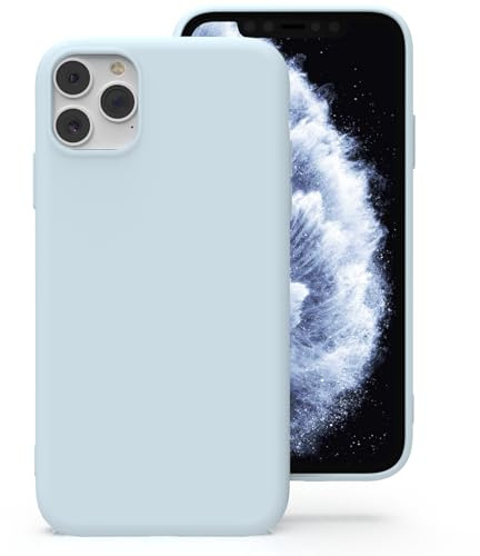 Zuvirelx Silicone Case for iPhone 11 Pro - Ice Blue | Thin, Non-Slip, Soft Grip, Minimalist, Shockproof, Pocket-Friendly