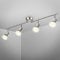 B.K.Licht - Deckenlampe schwenkbar, warmweiße Lichtfarbe, GU10 Fassung, LED Deckenleuchte, LED Lampe, Wohnzimmerlampe, Schlafzimmerlampe, Küchenlampe, Deckenstrahler, 60,5x10,5 cm, Matt-Nickel