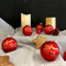 Roter Hahn 112 Hochwertige Feuerwehr Christbaumkugeln aus Glas Weihnachtskugeln Weihnachtsbaumanhänger ROT 8er