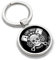 SkinoEu Schlüsselanhänger Motorsport Totenkopf Live Fast Motorcycle Metall Keyring Auto Schlüssel Geschenk Metall-Schlüsselanhänger KK 175