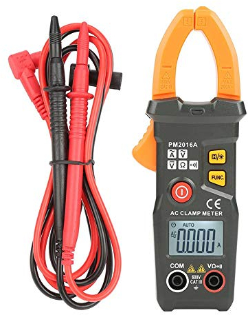Walfront-Digital-Multimeter, PEAKMETER PM2016A / S Tragbares digitales Klemmmultimeter 6000 AC / DC Volt Amp Ohm Hz Meter Elektrischer LCD-Display (PM2016A)