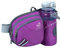 WATERFLY Waist Pack Fanny Pack Bum Bag Hip Pack Running Bag Waist Bag Running Belt Sack Water Resistant with Bottle (Not Included) Holder for Hiking Camping Dog Walking Nylon Fabric, (Brown) (Purple)
