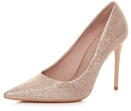AJVANI high Heel Pointed Court Smart Party Work Shoes Pumps Size 4 37
