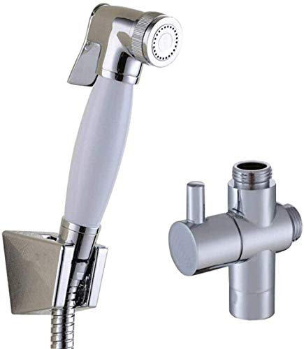 SLRMKK Hand-Bidet-Sprühgerät, Hand-Bidet-Bidetgewindebohrer Bidet-Düsenbasis-Set Edelstahl-Bidet für die Haushaltsreinigung