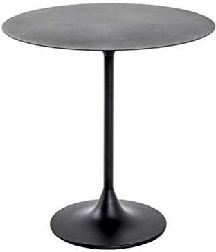HAKU Möbel Beistelltisch schwarz, Metall - Maße: H 46 cm x Ø 45 cm, Style: Modern