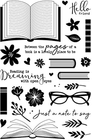 Books-Lable Metall-Stanzformen und Stempel, Sonnenblumen-Sonnenbrille, Stern-Herz, für Kartenherstellung,Prägeschablone, Stanzschablone, Gummi, weicher Stempel, DIY, Scrapbooking,Papierhandwerk