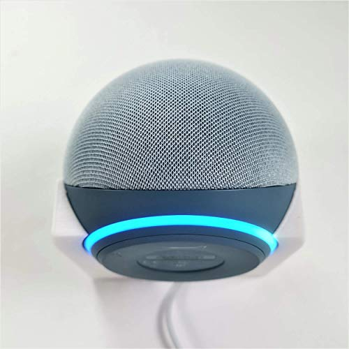 Echo Dot 4. Generation Wandhalterung Halter Halb Cup (weiß)