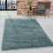 HomebyHome Shaggy Teppich Wohnzimmer 120 x 170 cm - Shaggy Teppich Hochflor Aqua Blau Extra Weich und Flauschig - Langflor Teppiche für Schlafzimmer, Küche, Flur - Carpet, Halı, Kilim