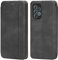 Leaum Handyhülle für Samsung A52 Hülle Leder, Samsung A52S Tasche mit [Kartenfach] [Magnet] [Stand] Stoßfeste Klapphülle Schutzhülle für Samsung Galaxy A52 / A52S (6,5 Zoll) - Dunkelgrau