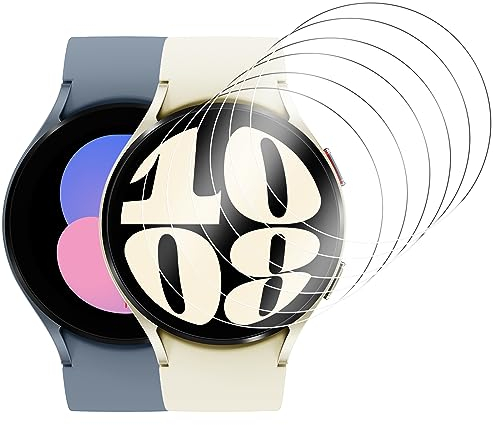 Hianjoo 6-PCS Pellicola Protettiva Compatibile per Samsung Galaxy Watch 7 40mm/6 40mm/5 40mm/4 40mm/FE 40mm, Trasparente HD Pellicola Proteggi Schermo 【Dimensioni Diametro 36,9mm】