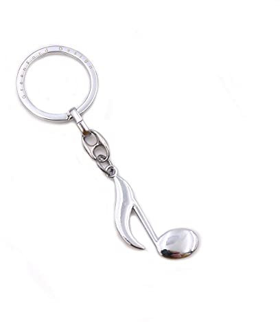 Generico Portachiavi in Metallo con Nota Musicale Croma 3D Bomboniera | Ottimo per Laurea in conservatorio | Gadget Musica | Idea Regalo per Musicisti e provetti artisti