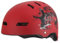 Kinder Fahrradhelm AERO – Fahrrad Halbschalenhelm für Kinder, ABS-Schale, robuster Kinderhelm für Radfahren, Skateboarden und Reiten, Rot matt mit Print, Größe M, 52 – 59 cm