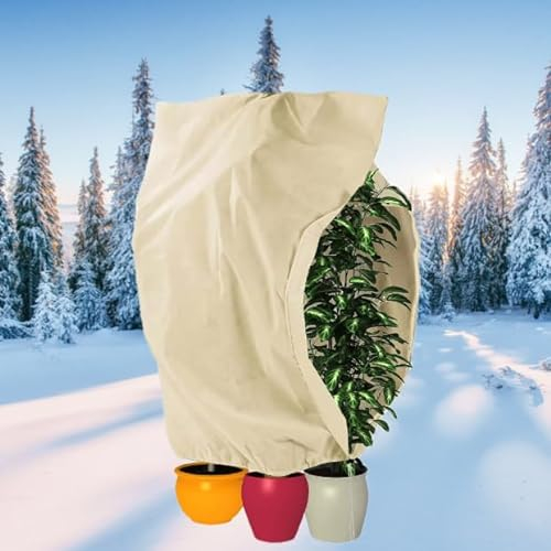 TGFIX Winterschutz für Pflanzen 180×120cm Frostschutz Kälteschutz Pflanzenschutzsack für Kübelpflanzen Winter Pflanzenschutz Atmungsaktiv Frostschutzbeutel Wiederverwendbar Winterschutzhaube