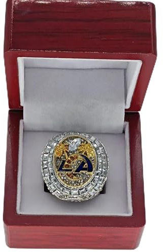 SYUFRE Champion-Ring, Nachbildung Des-Rings 2021,T Präsentationsbox, Geburtstag Für Fans, Freunde Und Familie/Coach Mcvay/9