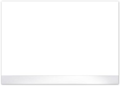 PRIMUS PRINT - Premium Schreibtischunterlage Papier - DIN A2 Unterlage Schreibtisch - Abreißblock - 80g Dickes Naturpapier - Stabiler Papprücken - 25 Blatt - [ Blanco mit Fußleiste ]