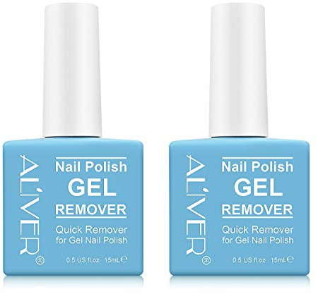 2Pack Gel Nail Polish Remover(15ml),Professional Gel Polish Remover for Nails,Quick & Easy Polish Remover In 2-3 Minutes,No Need for Foil, Soaking or Wrapping