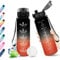 KollyKolla Trinkflasche Sport Kinder 500ml,Trinkflasche Kohlensäure Geeignet, Auslaufsicher, Wasserflasche mit Zeitmarkierungen, Water Bottle für Kinder, Schule, Fahrrad, Sport, Maedchen, Junge
