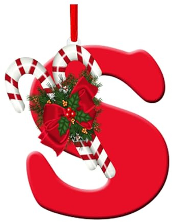 26 Buchstaben Christbaumschmuck Anhänger Weihnachtsbaum Hängende Dekoration Personalisierbare Ornament Baumschmuck
