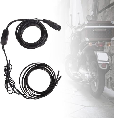 Domasvmd Manchons chauffants pour guidon de moto, VTT, scooter, avec interrupteur pour contrôler la température, poignées de guidon chauffantes et chauffe-pouce